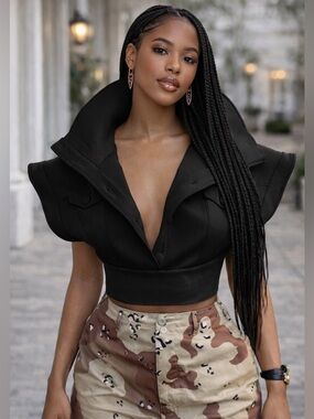 🌹NEW - BETSY Top / In Black